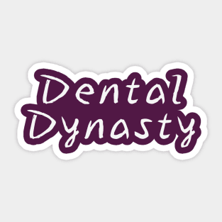 Dental Dynasty - Just Floss Funny Dentistry Sticker